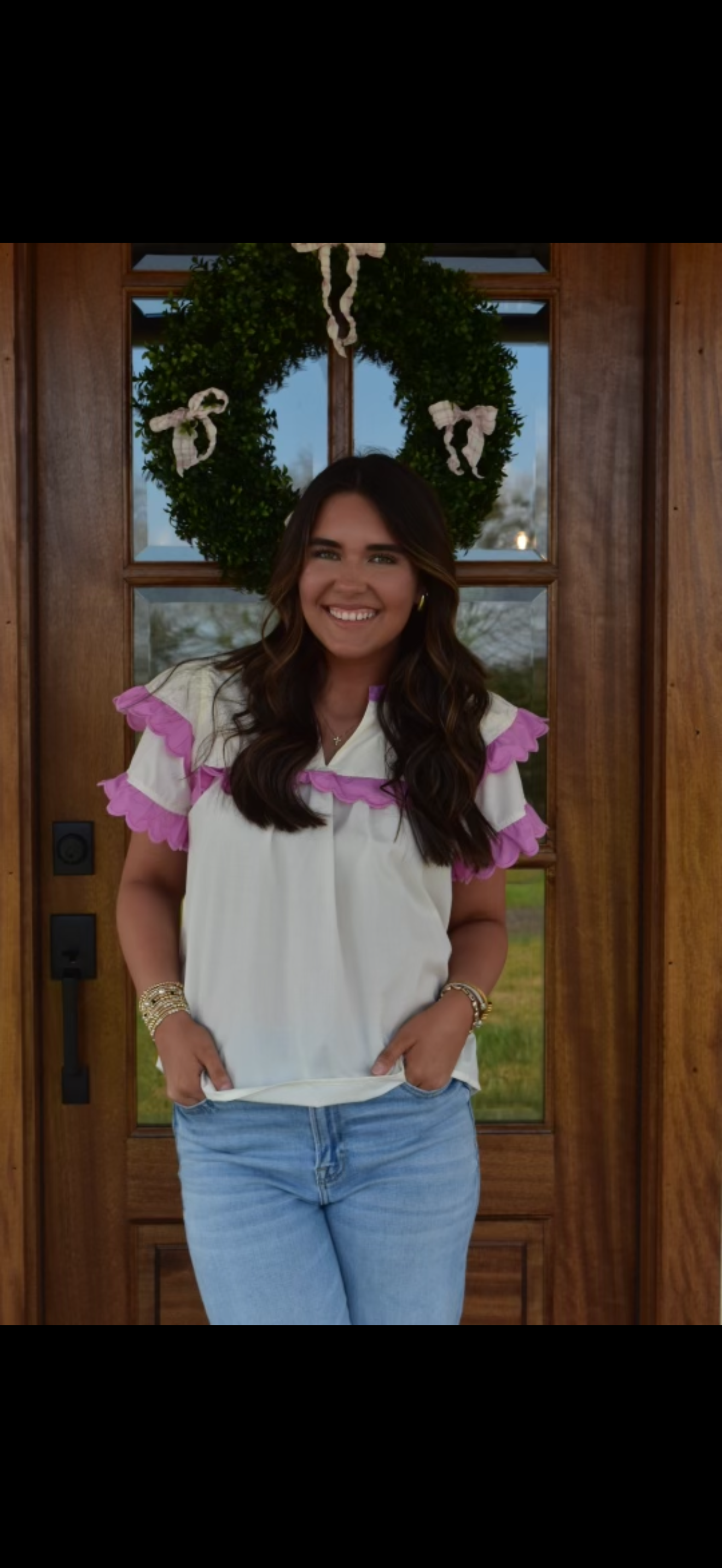 Scalloped Spring Shirt