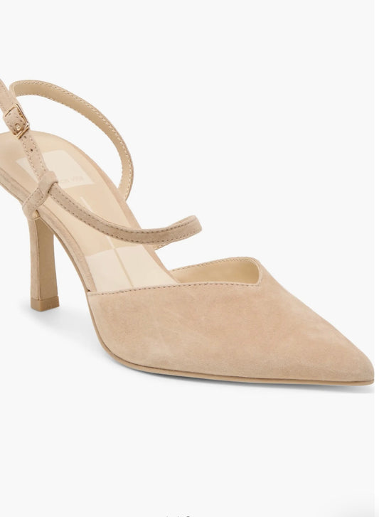 Camel Suede Kamra Heel