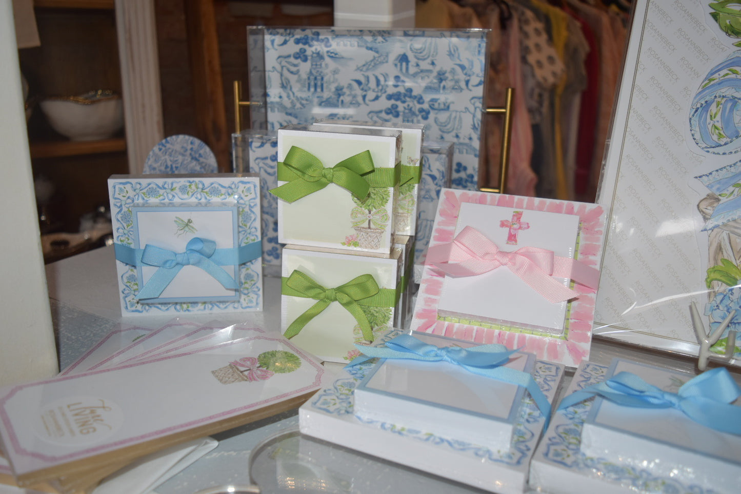 Mini Notepad Luxe Garden Party Bow