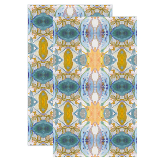 Golden Orchid Tea Towels