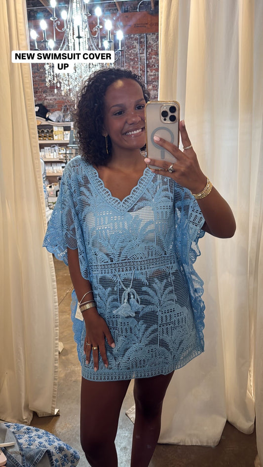 Beach Cover Up Baby Blue