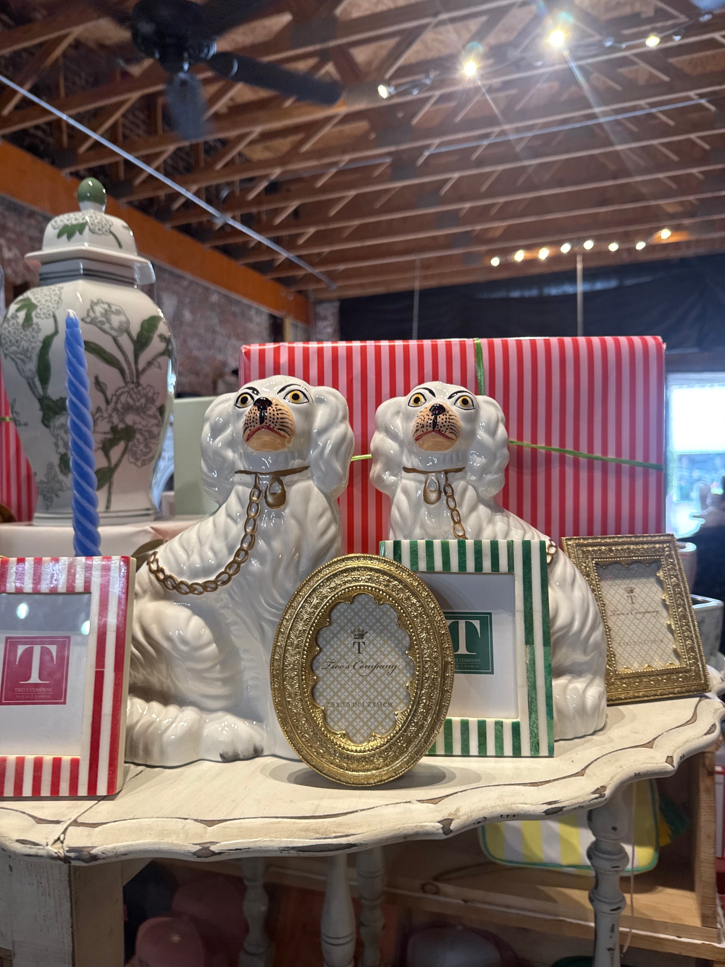 Cream Staffordshire Dogs