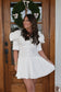 White Eyelet Mini Dress
