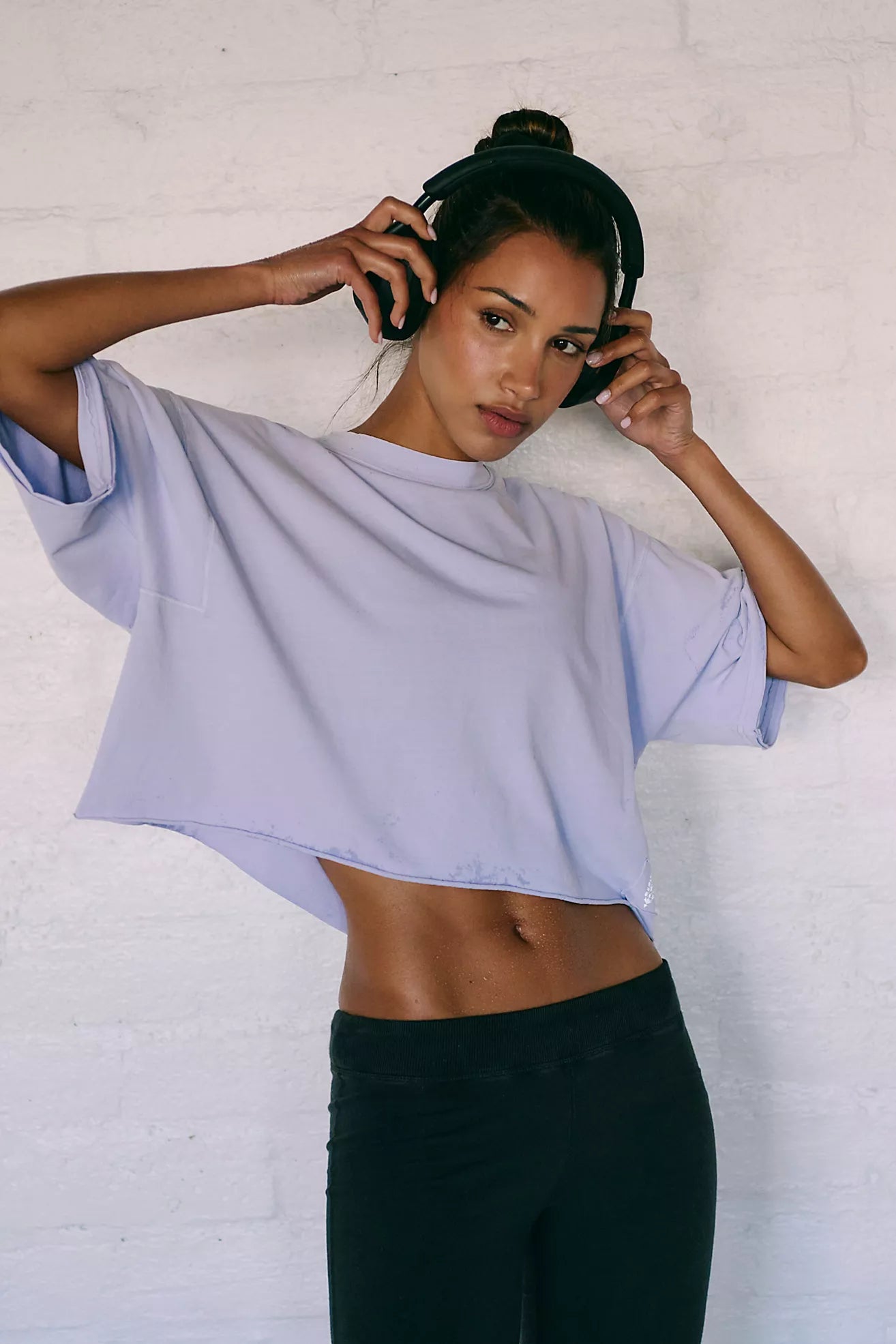 Free People Inspire Tee Purple