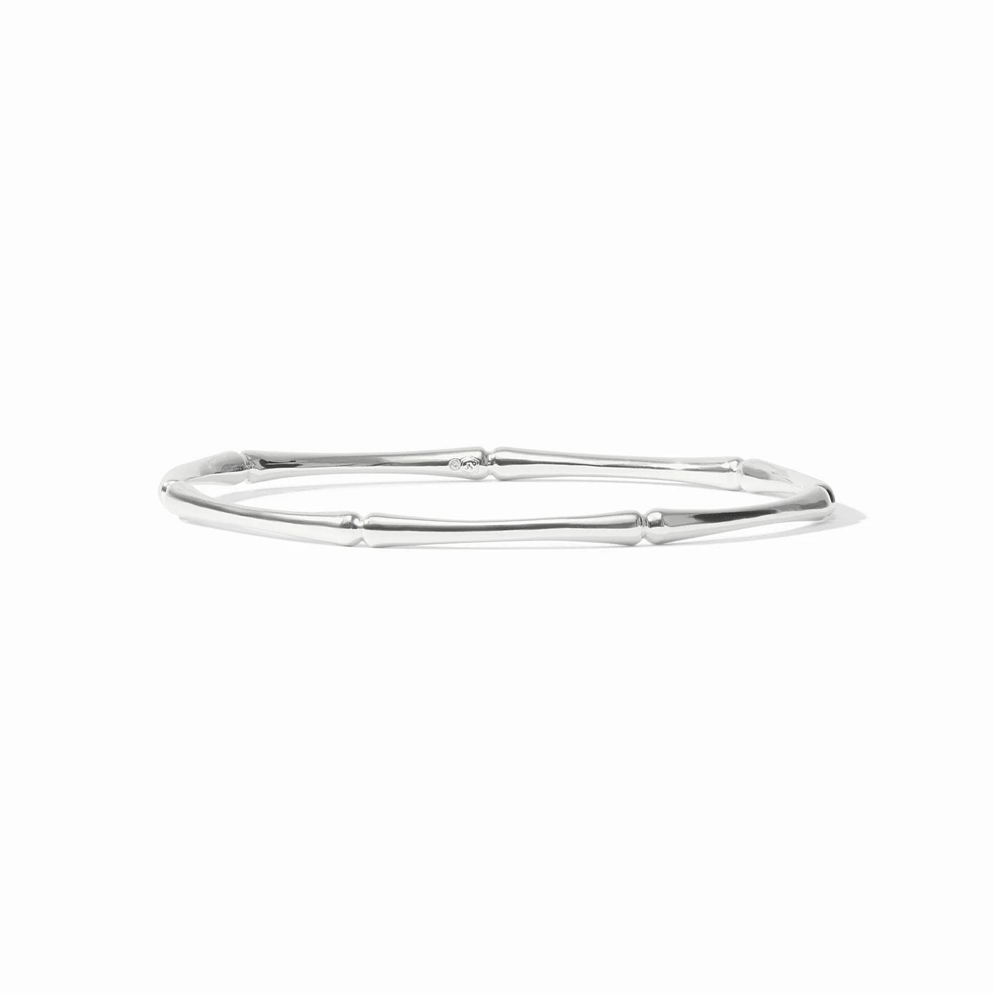 Bamboo Bangle - Silver