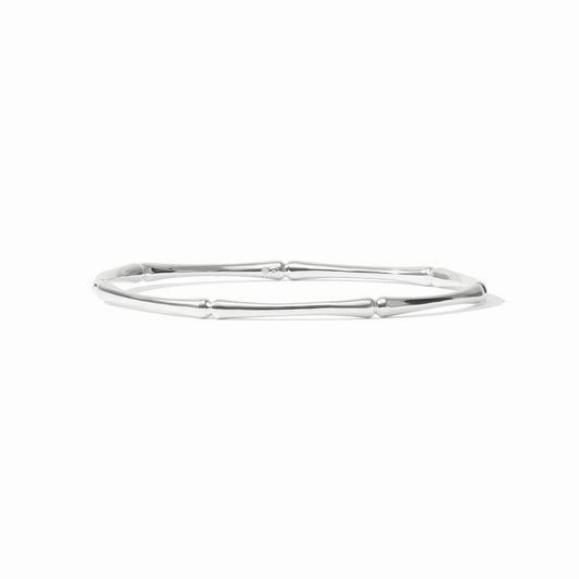Bamboo Bangle - Silver