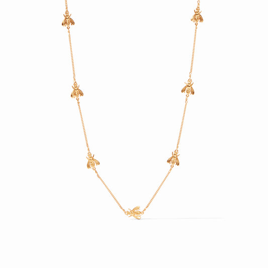 Bee Delicate Station Necklace - Gold - Julie Vos