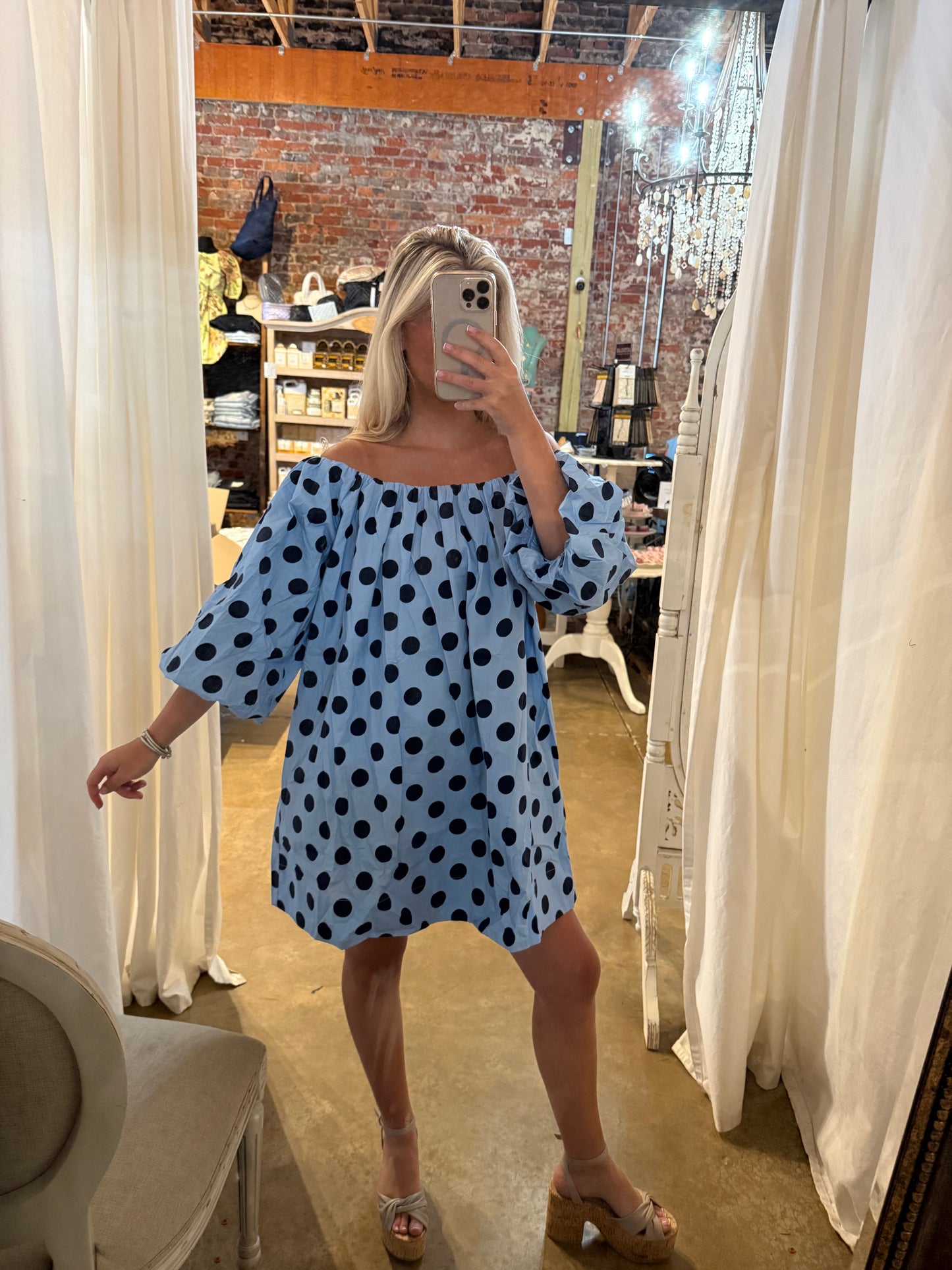 Polka Dot Mini Dress
