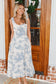 Toile Tie Midi Dress