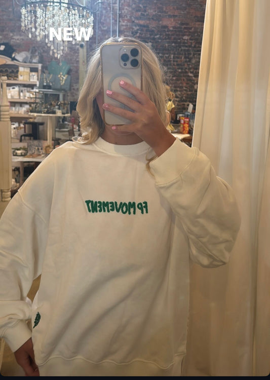 Free People Movement White Sweatshirt