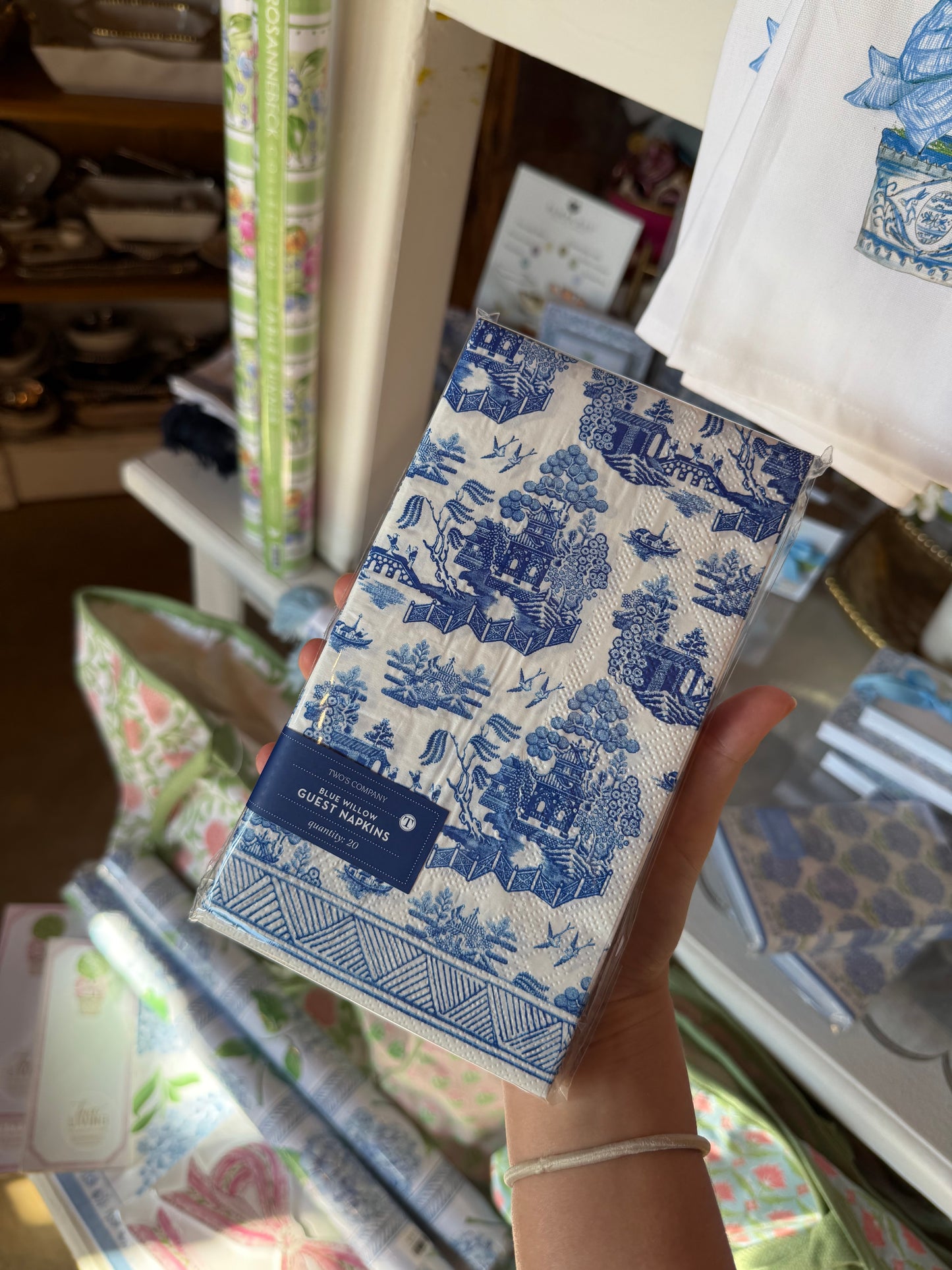 Blue Willow Guest Napkins