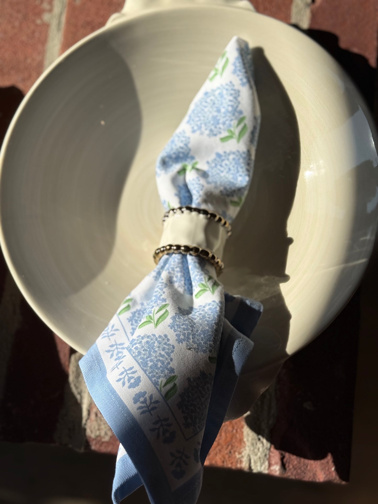 Blue Hydrangea Cloth Napkins Set