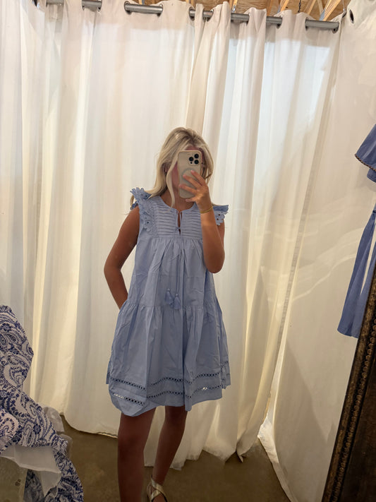 Light Blue Mini Dress