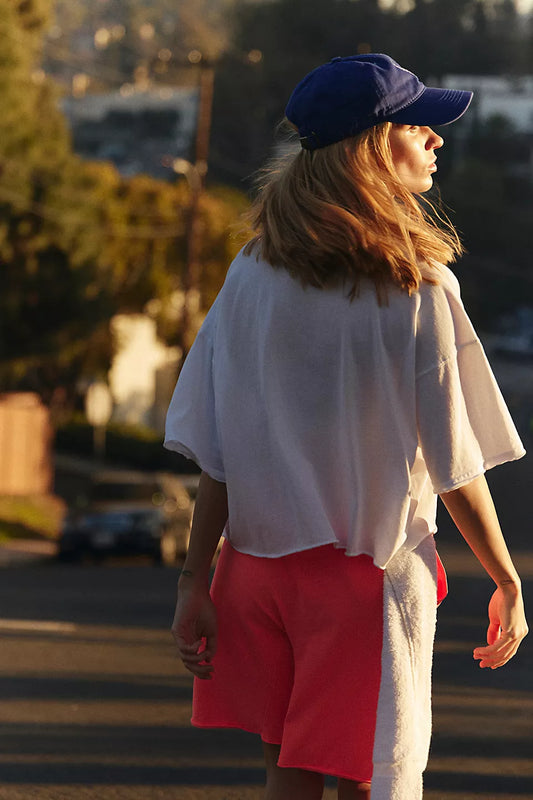 Free People White Inspire Tee