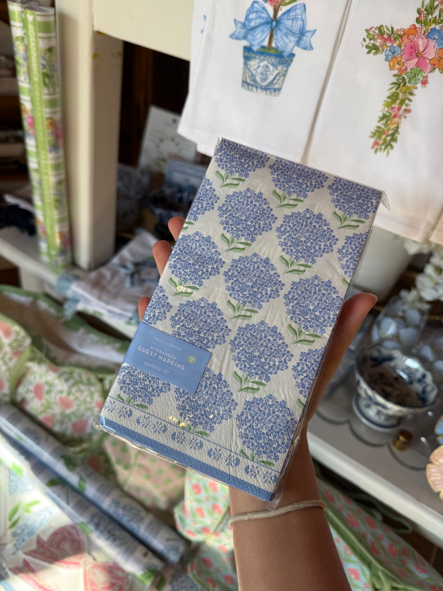 Hydrangea 3-Ply Paper Napkins/ Guest Towel