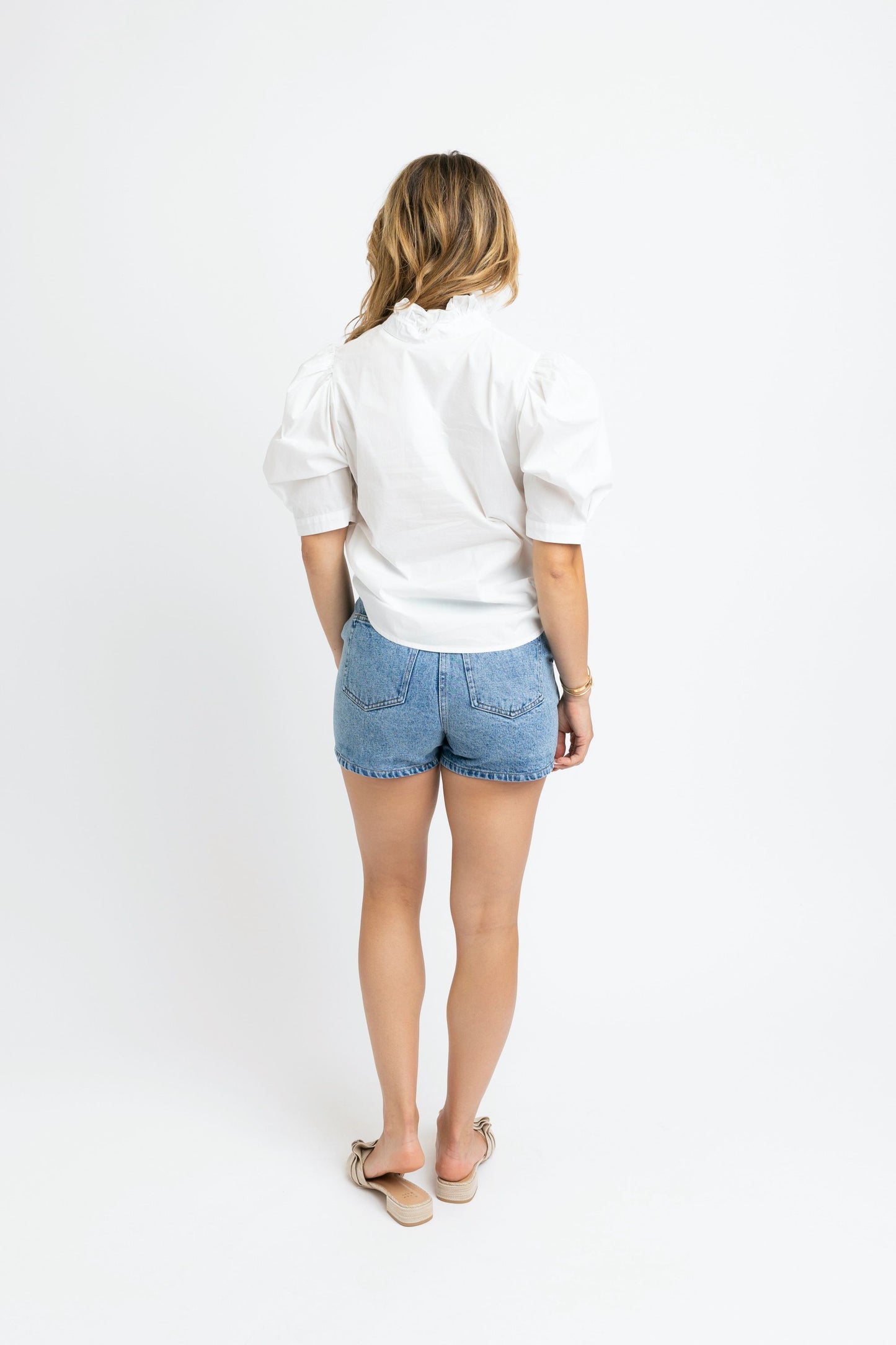Karlie Denim Skirt with Button Details