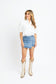 Karlie Denim Skirt with Button Details