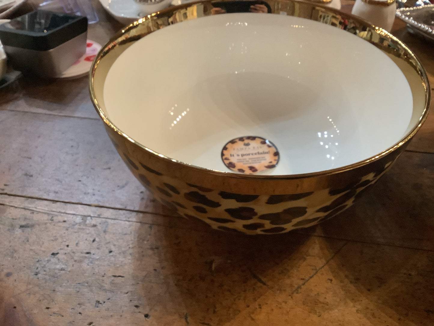 PAMPA BAY LARGE ANIMALPRINT BOWL