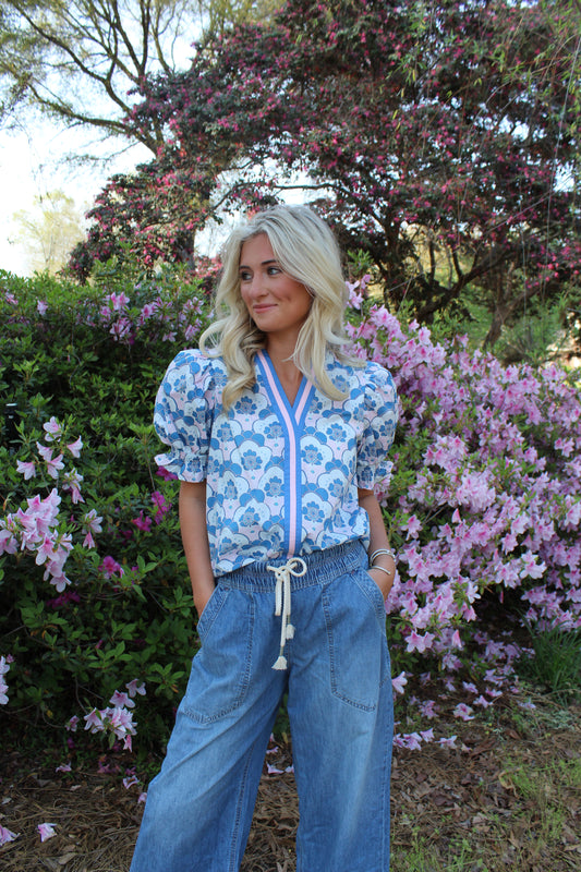 Cotton Candy Smocked Top