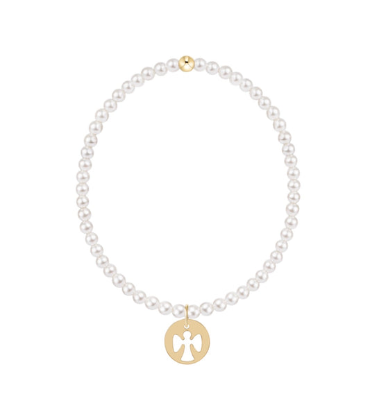 Enewton-Classic Pearl 3mm Guardian Angel Disc Bracelet