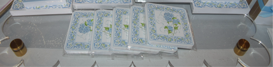 Square Coaster Garden Party Blue Hydrangea