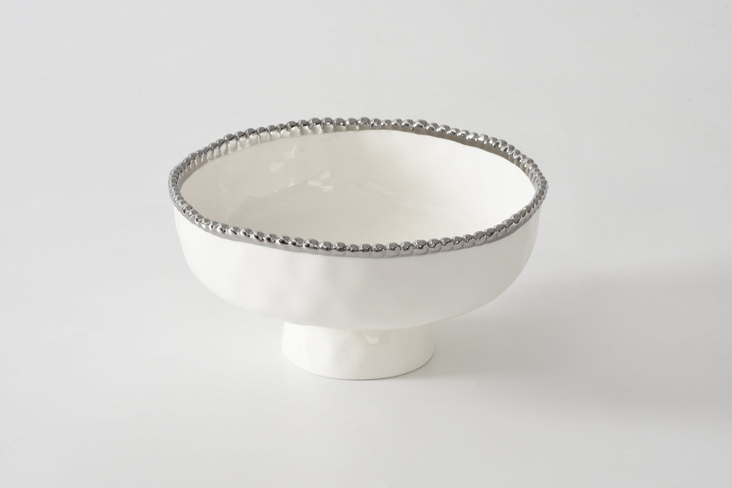 Medium Footed Bowl Silver Pampa Bay CER2849