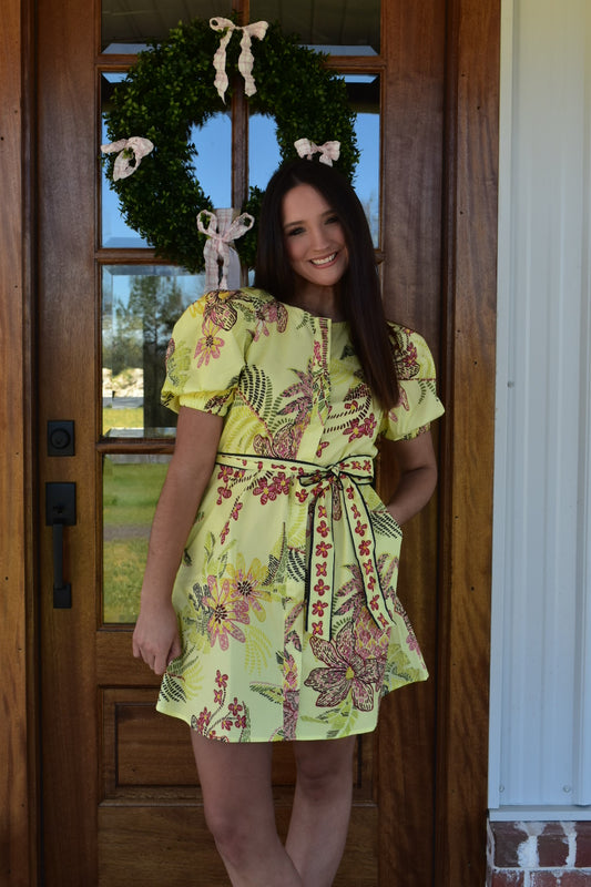 Speckled Garden Mini Dress