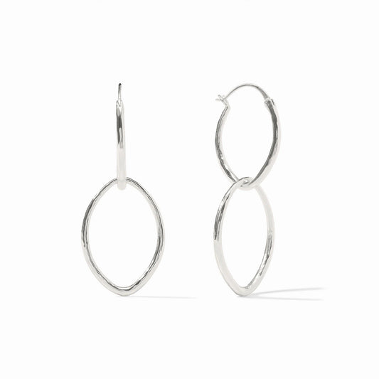 Fleur-de-Lis 2-in-1 Earring - Silver