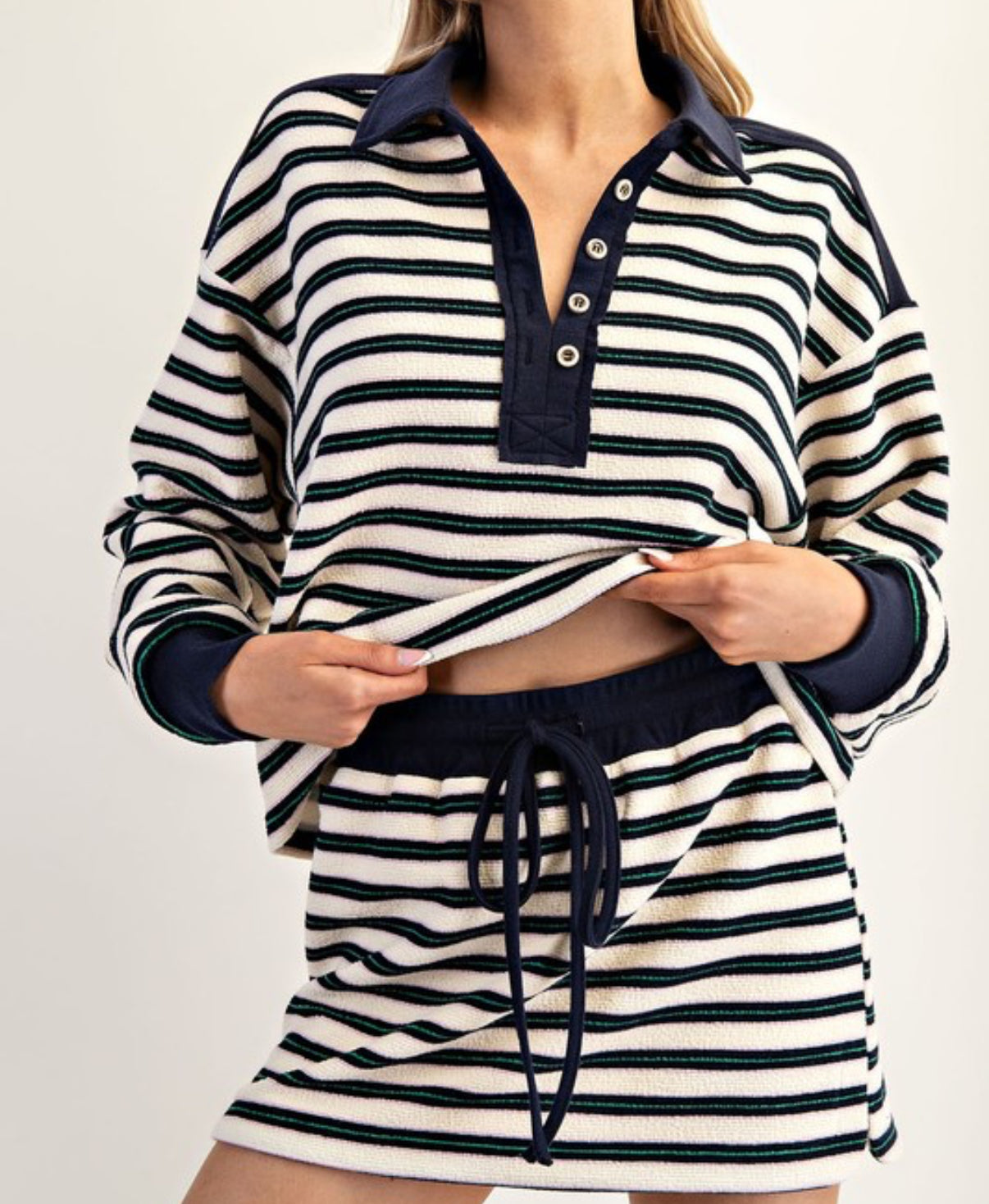 Emma Striped Short Set