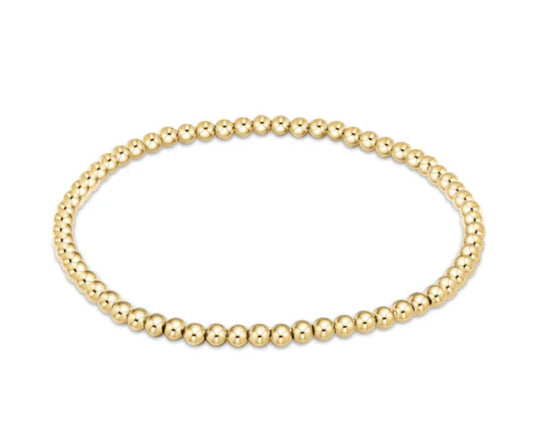 Classic Gold 3mm Bead Bracelet