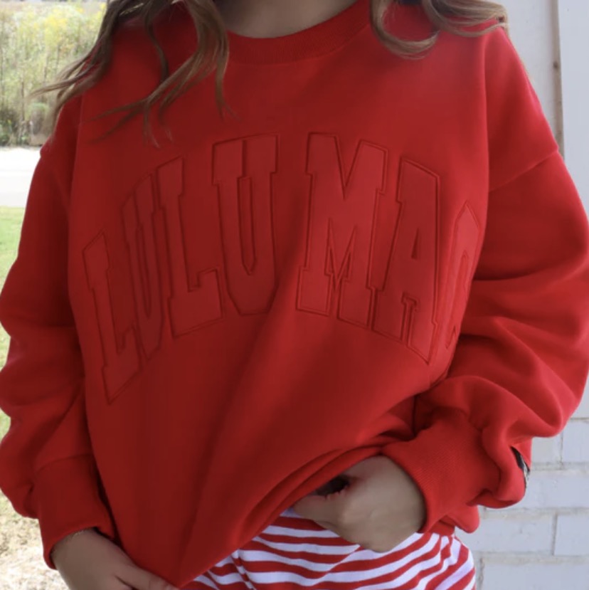 Lulu Mac Red Sweatshirt