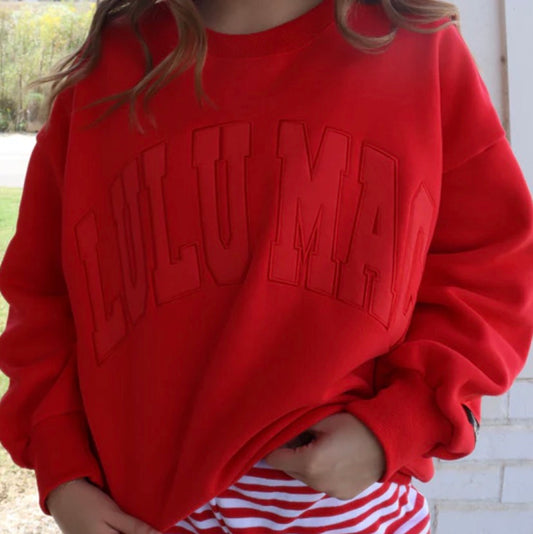 Lulu Mac Red Sweatshirt