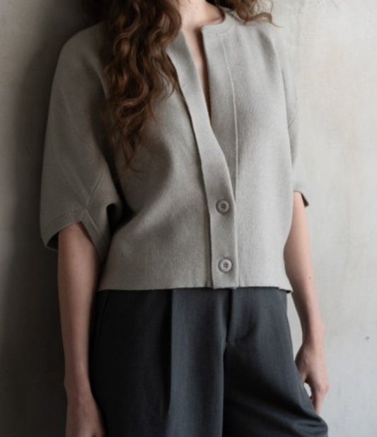 Crop Button Shortie Cardigan