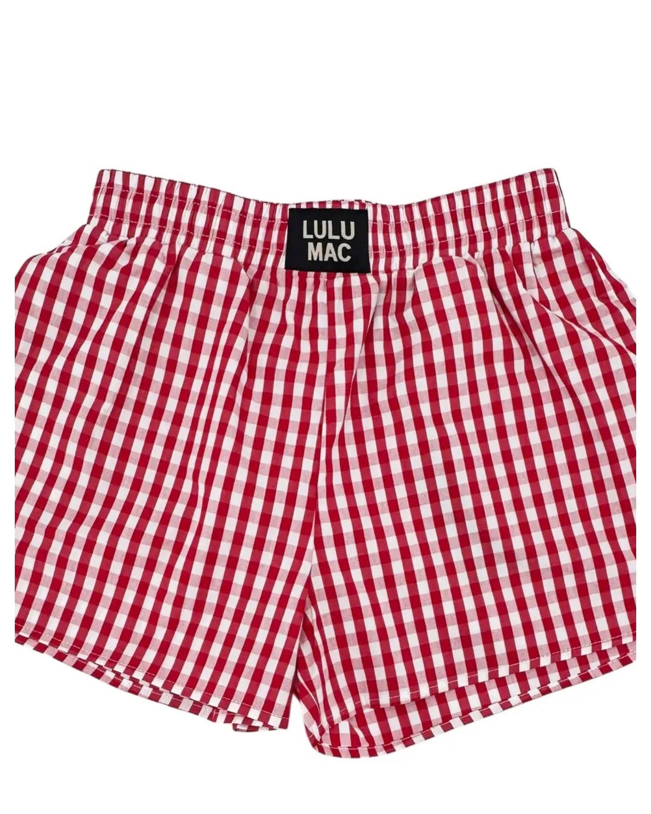 LuLu Mac Red Gingham Shorts