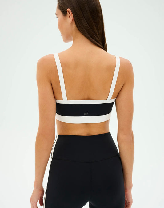 SPLITS59 Monah Rigor Black/White Sports Bra