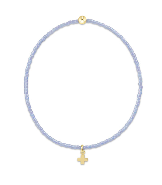 HOPE CL OCEAN MIST SIGNATURE CROSS SMALL GOLD CHARM