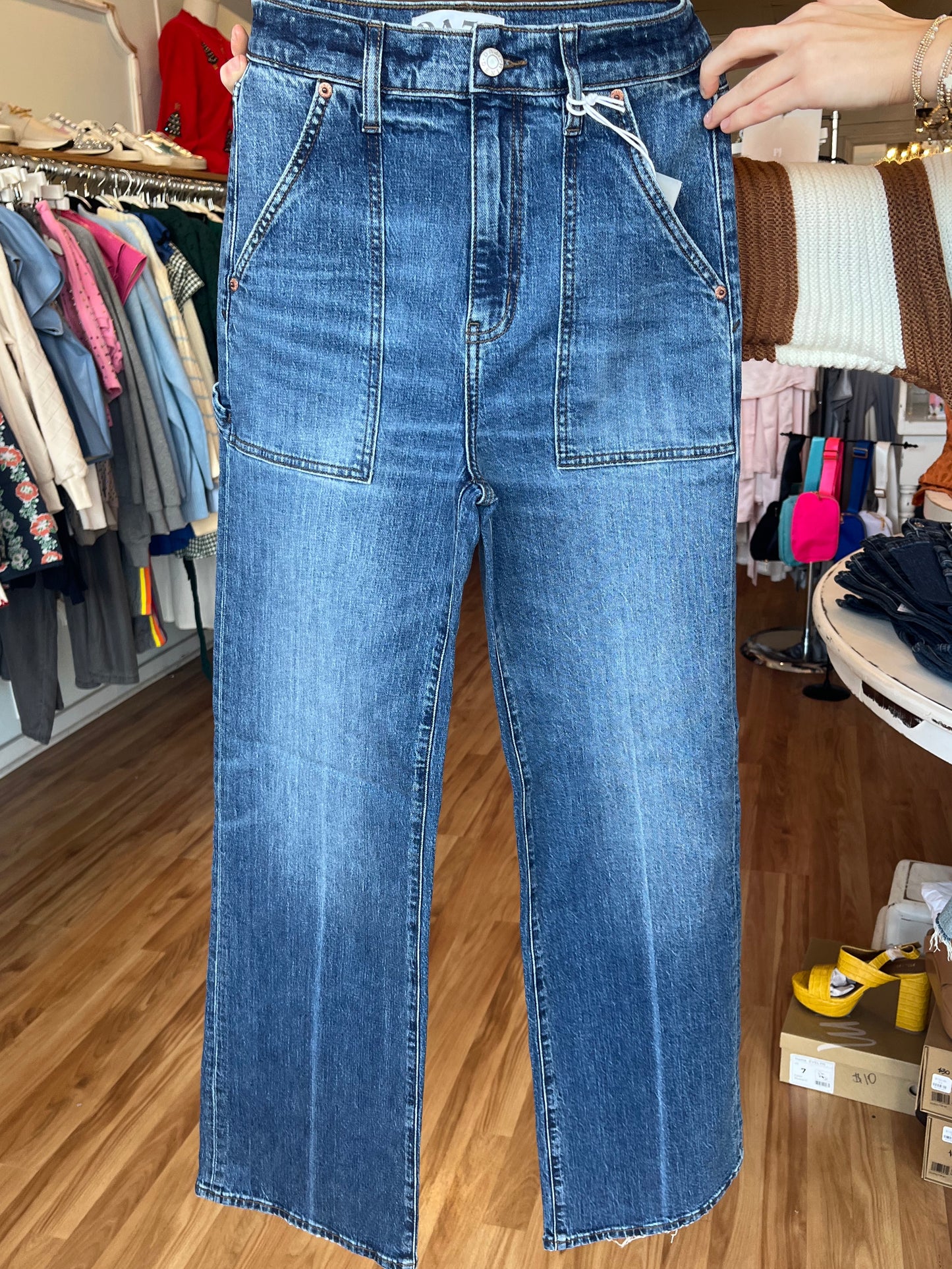 Far Out Patchpocket High Rise Wide Leg