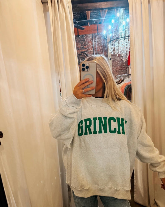 Reversible Mock Neck Grinch/Merry