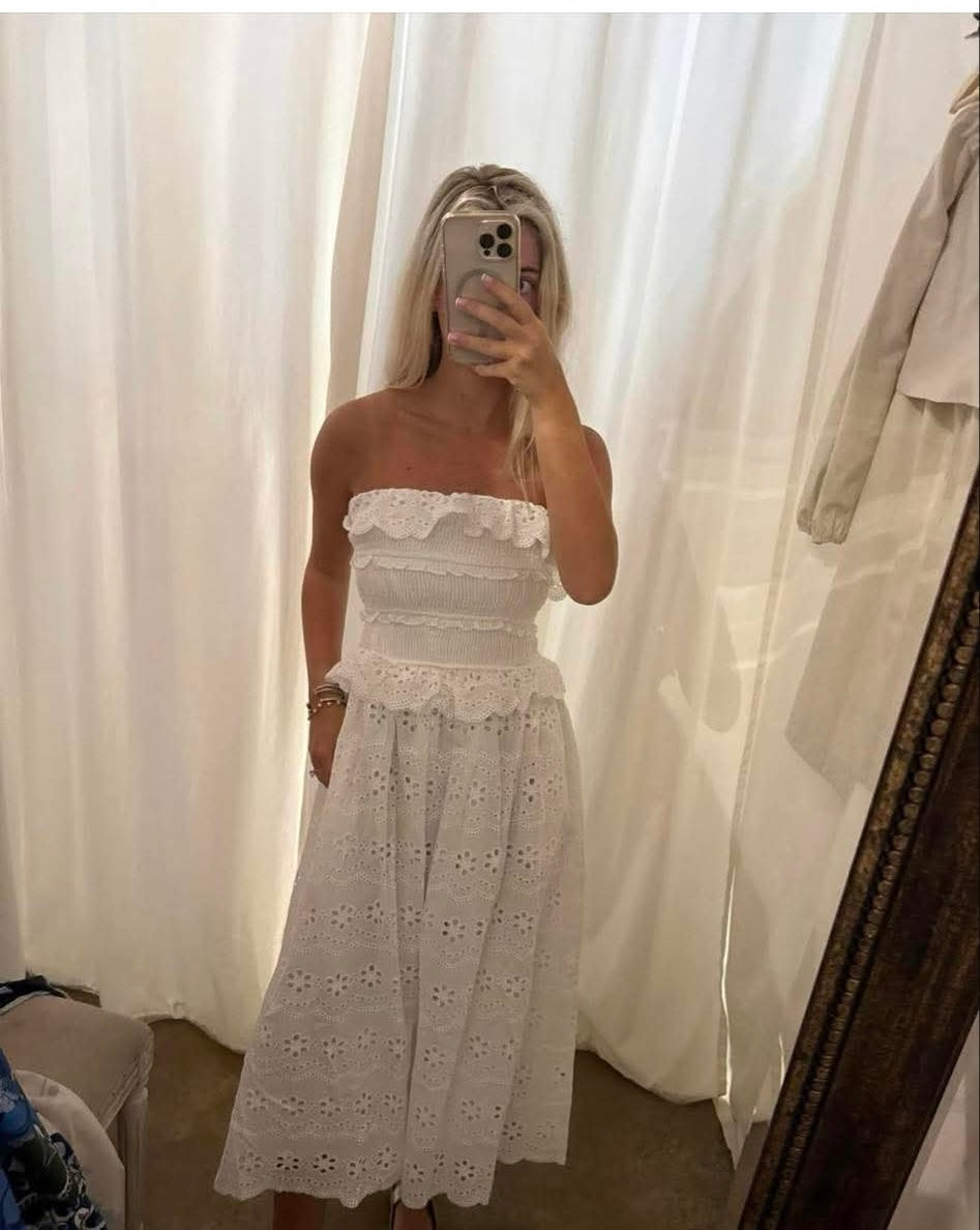 Nissi Embroidered Midi Dress