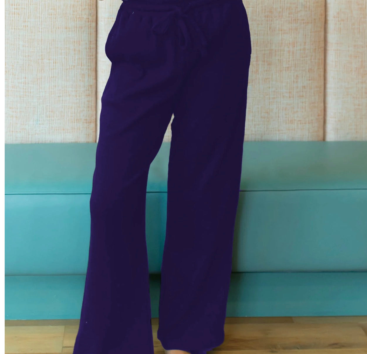Navy Waffle Lulu Mac Pants