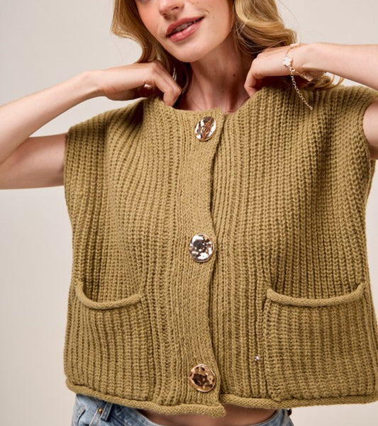 Light Olive Sweater Vest