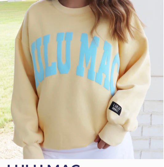 Yellow and Blue Lulu Mac Sweatshirt