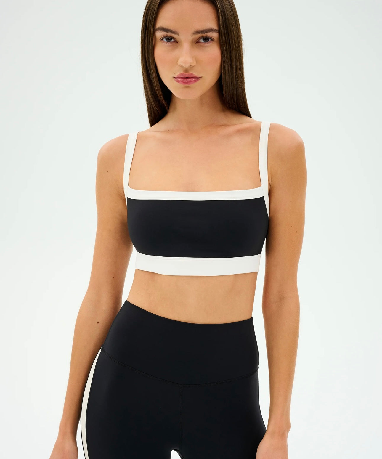 SPLITS59 Monah Rigor Black/White Sports Bra