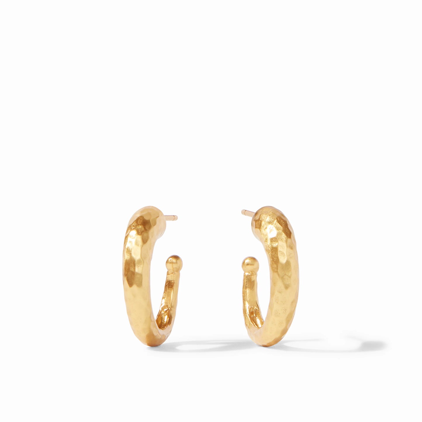 Hammered Hoop Gold Small