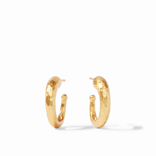 Hammered Hoop Gold Small