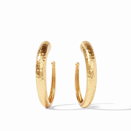 Hammered Hoop Gold Large Julie Vos