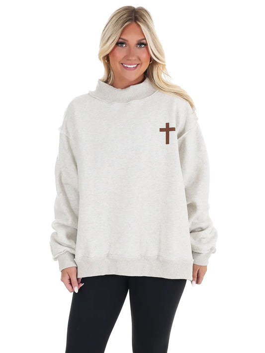 Jesus Saves Reversible Mock Neck