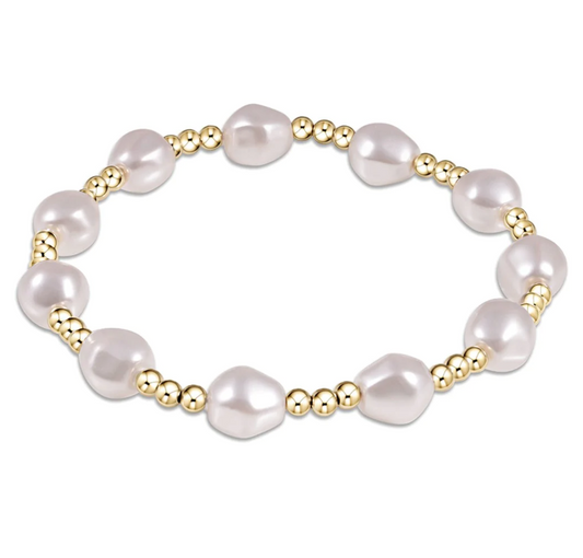 Bracelet Admire 3mm Bead Gold/Pearl