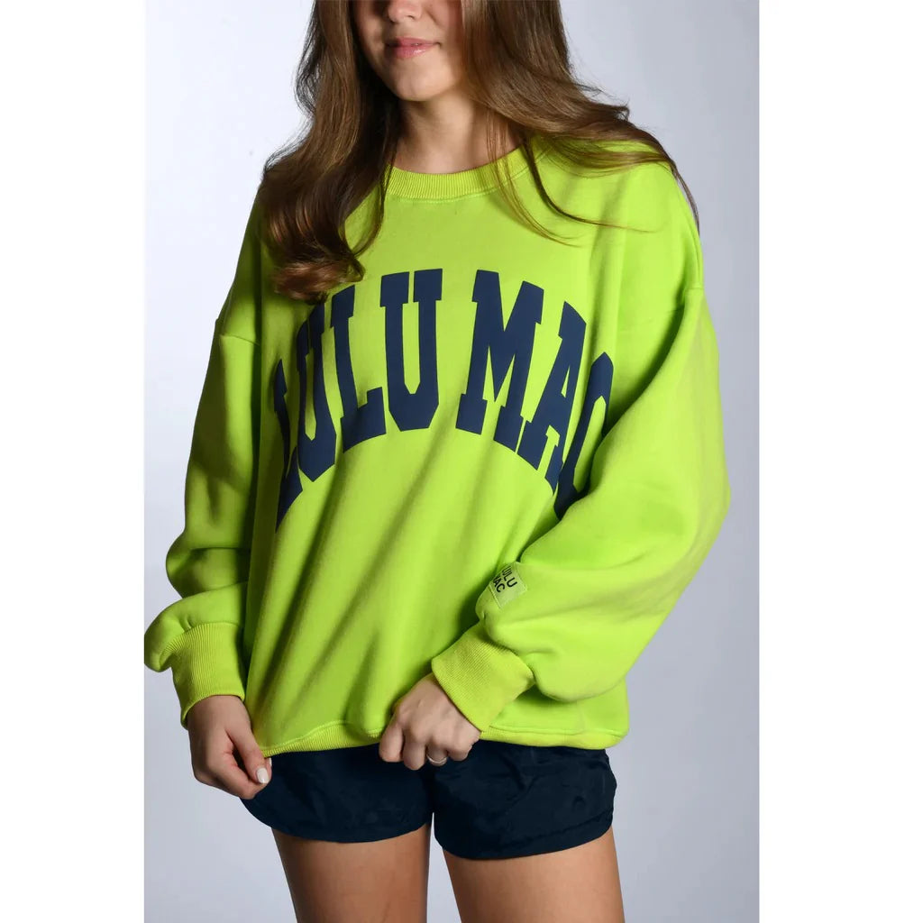 Lime and Blue Lulu Mac Sweatshirt
