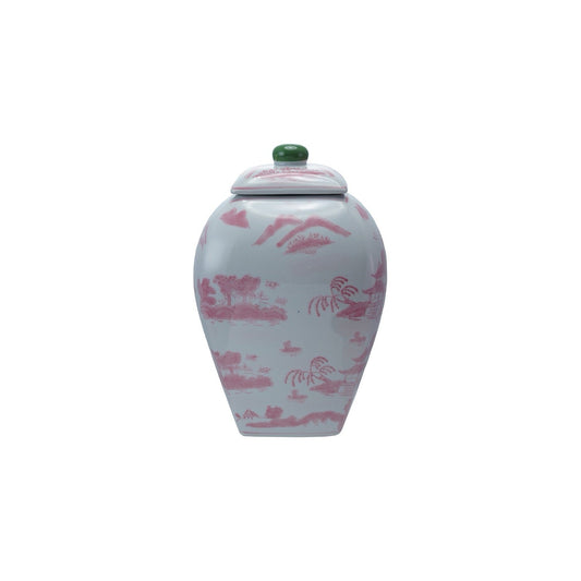 Ginger Jar Pink and Green HM